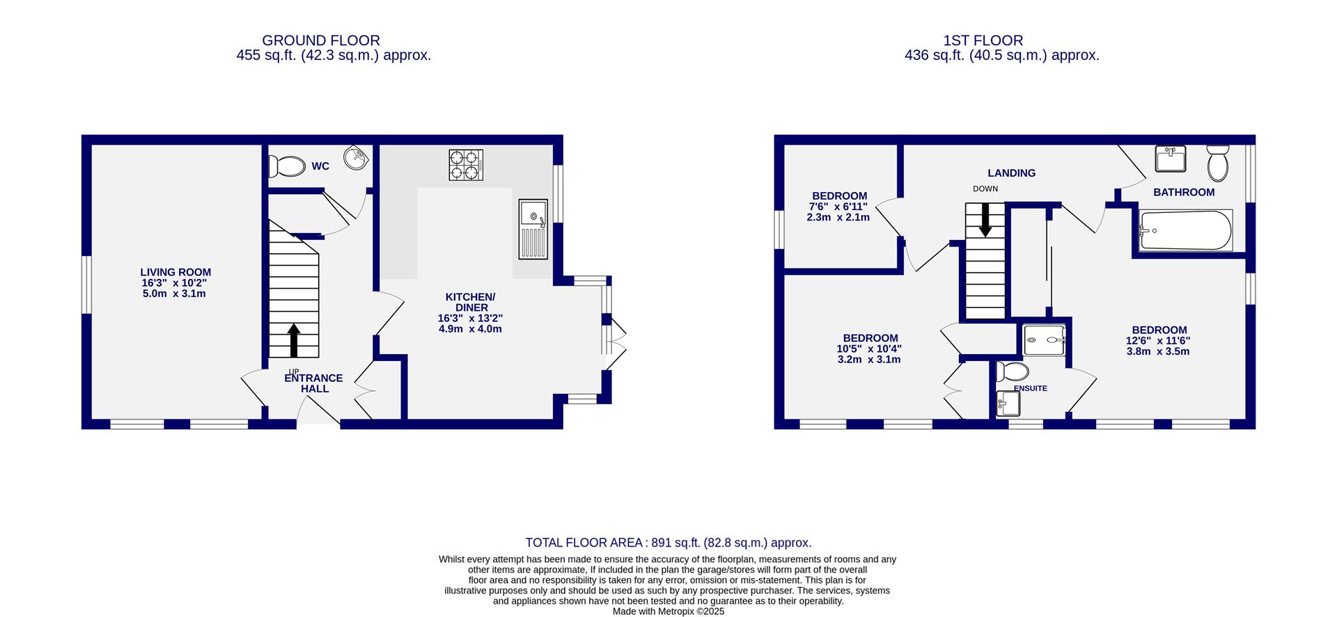 Floorplans For Heathside, Huntington, York, YO32 9AA