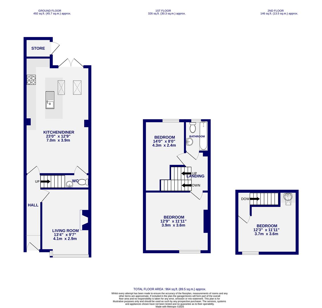 Floorplans For Westwood Terrace, South Bank, York