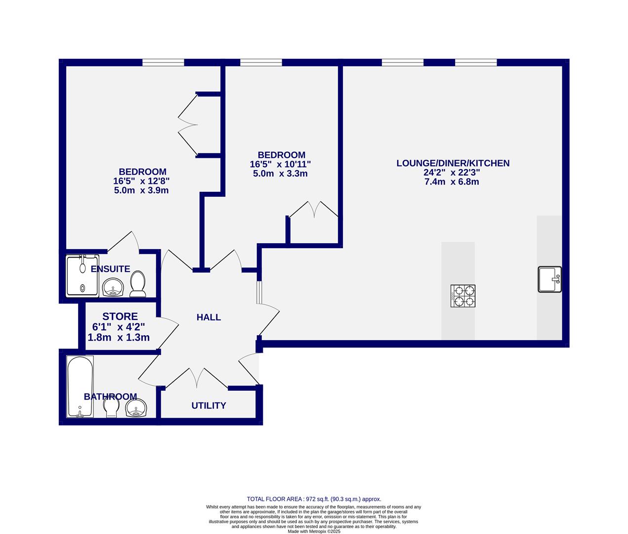 Floorplans For Apartment 20 Castle Chambers, Clifford Street, York, YO1 9RG