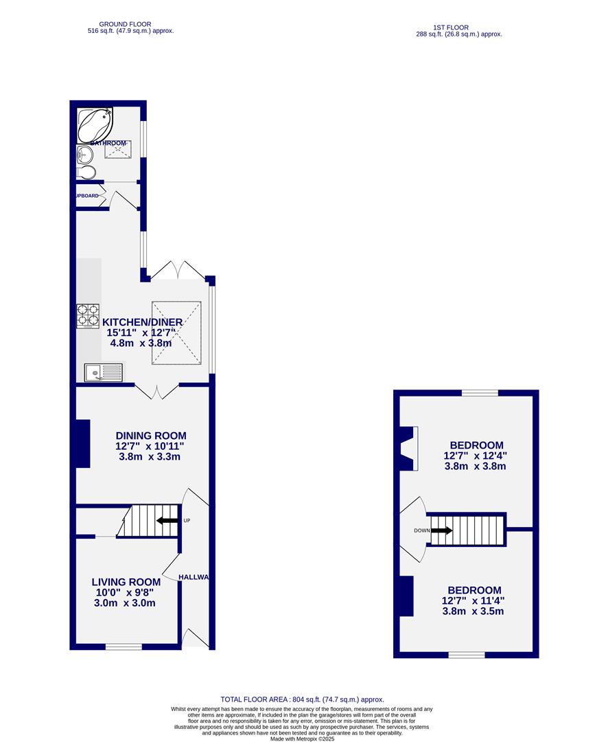 Floorplans For Trafalgar Street, South Bank, York, YO23