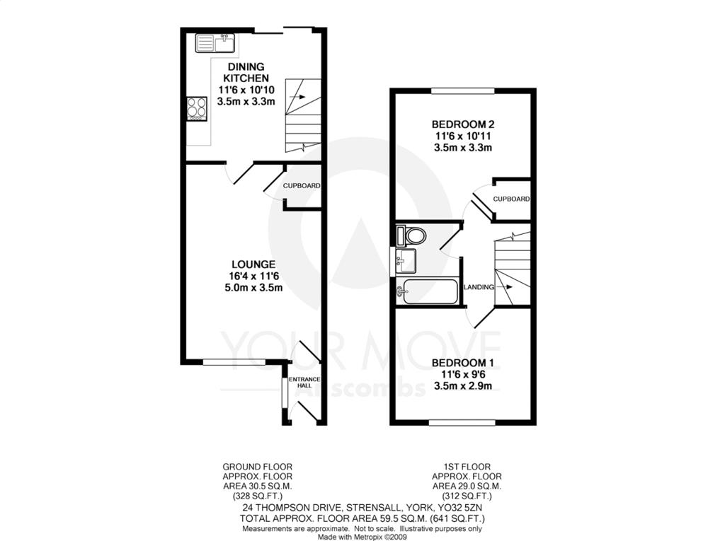 Floorplans For Thompson Drive, Strensall, York, YO32 5ZN