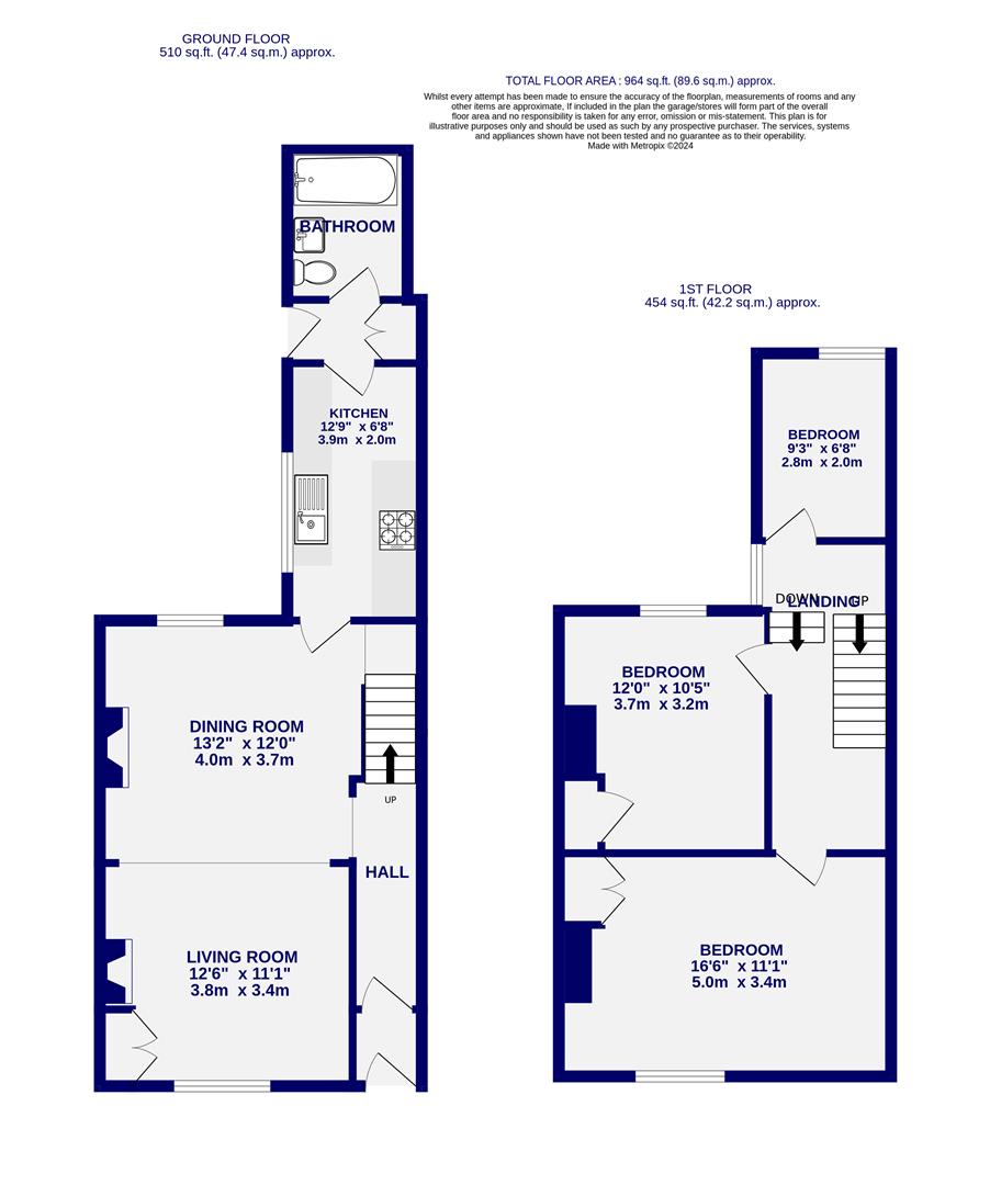Floorplans For Wellington Street, Heslington Road, York, YO10