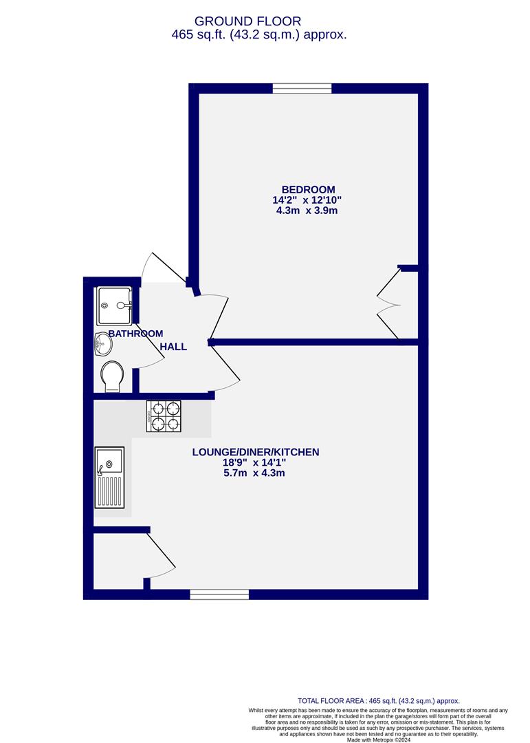 Floorplans For Second Floor Flat, Wigginton Road
