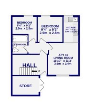 Floorplans For 11 Crossley Court, Clarence Street, York, YO31 7DE