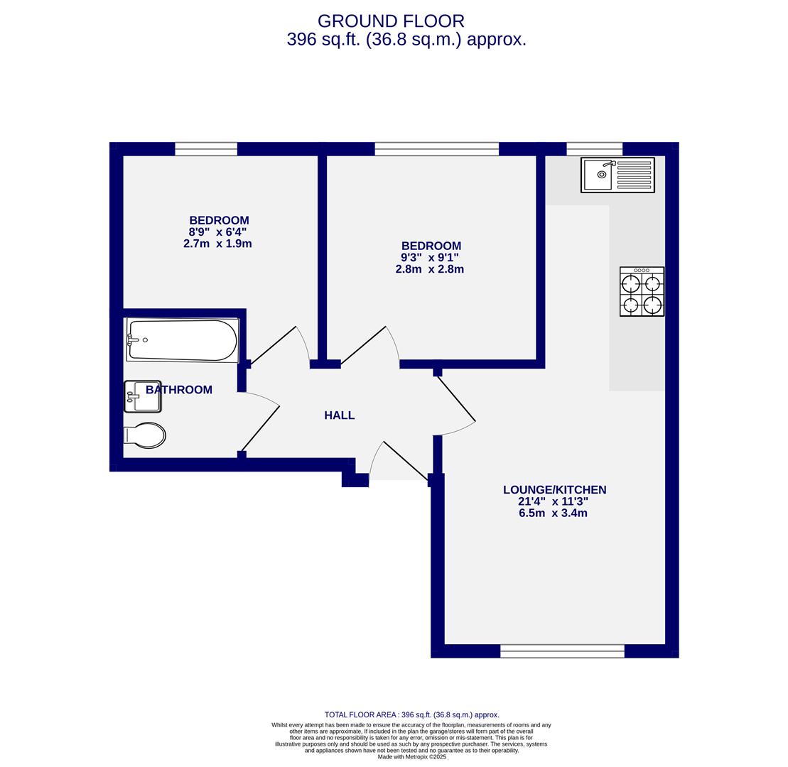 Floorplans For Crossley Court, Clarence Street, York, YO31 7DE