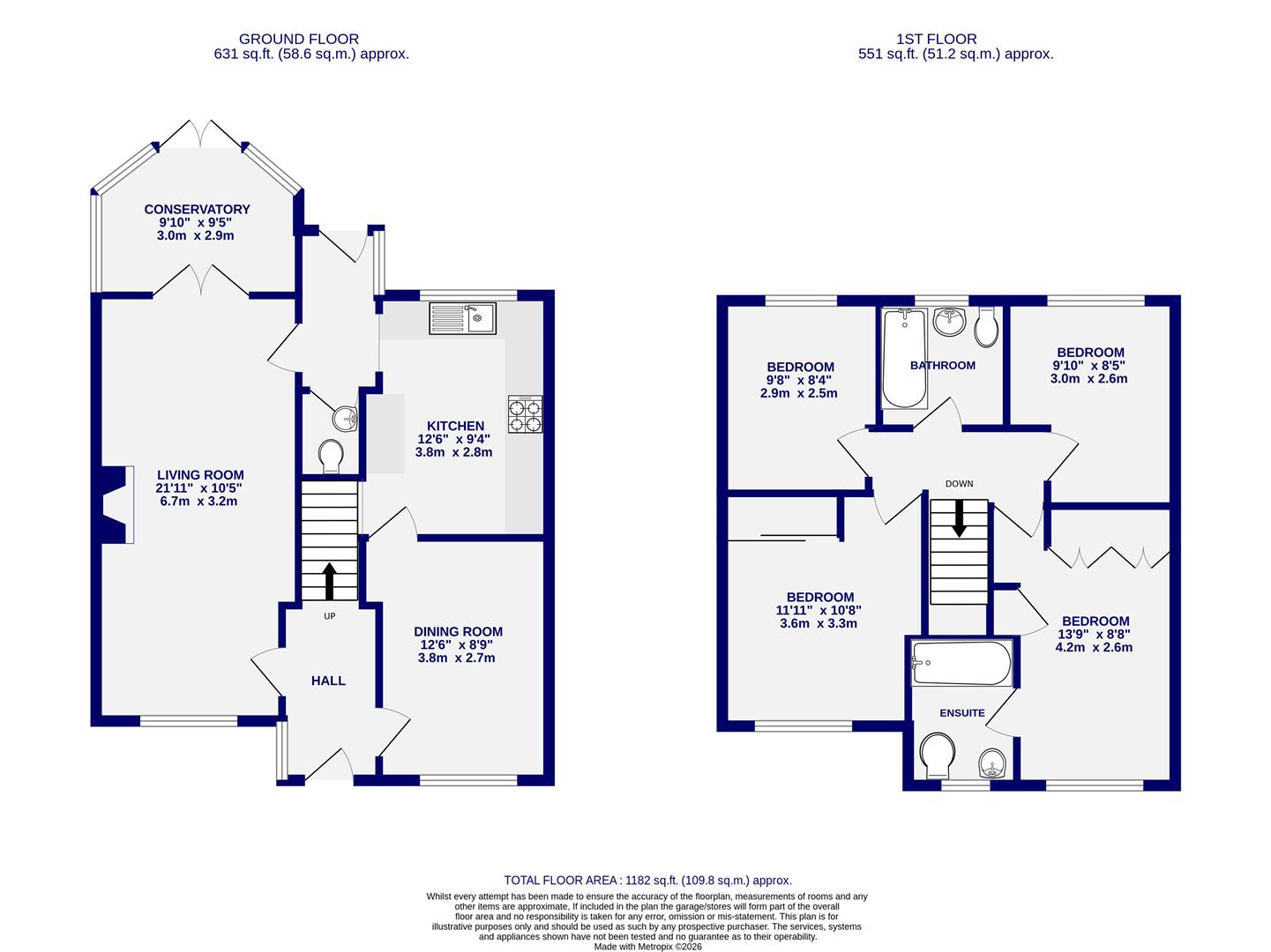Floorplans For Hamilton Drive East, York, YO24 4ED