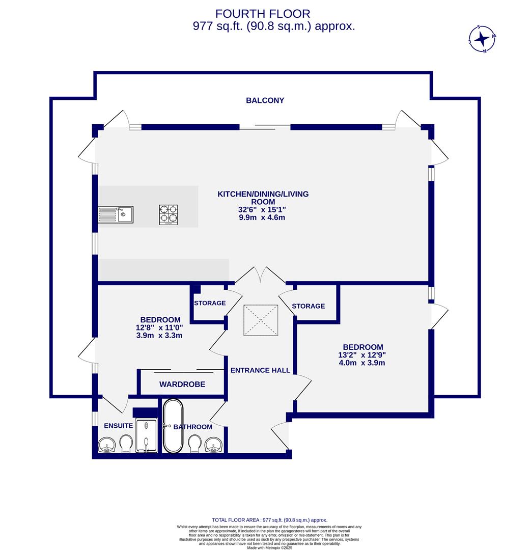 Floorplans For Penthouse, Medallion House, Joseph Terry Grove, York, YO23 1FL