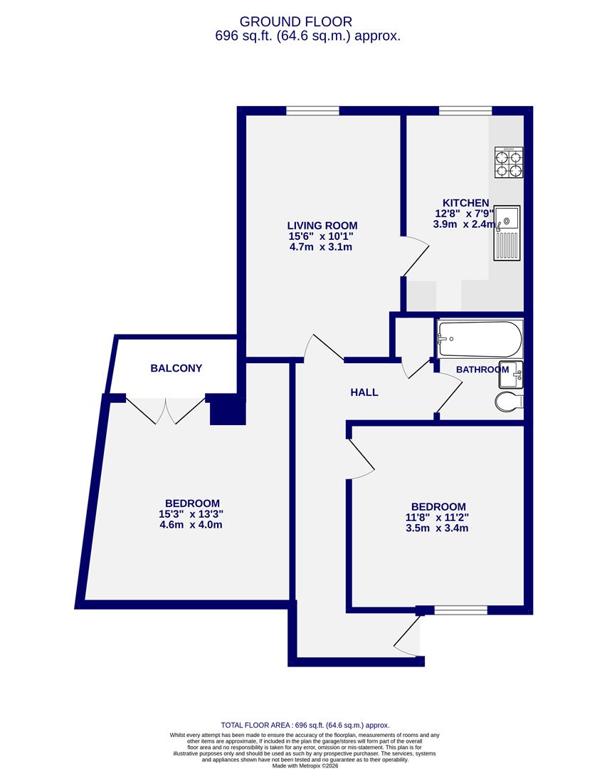 Floorplans For Queens Court, Bishophill, York, YO1 6EH