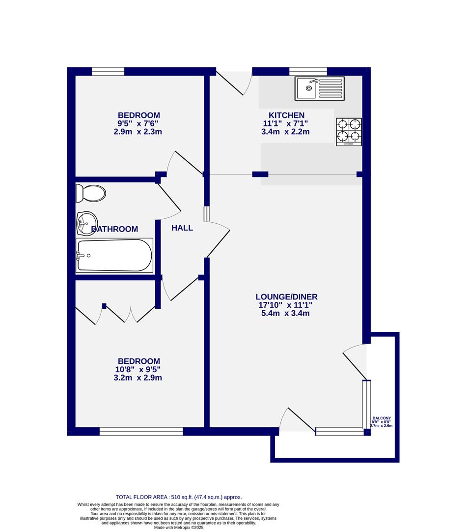 Floorplans For McQuades Court, Speculation Street, York, YO1 9UE