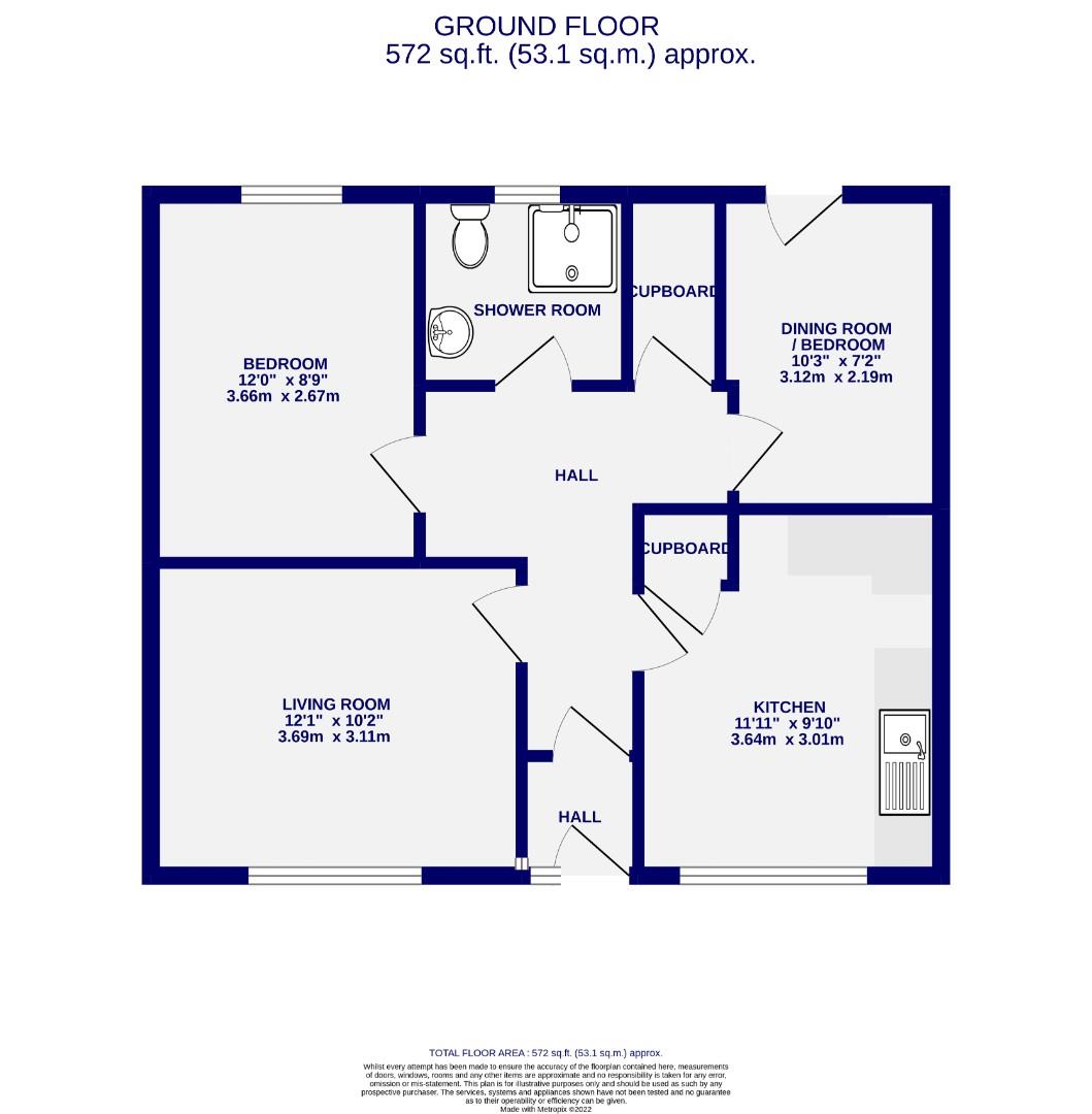 Floorplans For Bonington Court, Off Poppleton Road, York