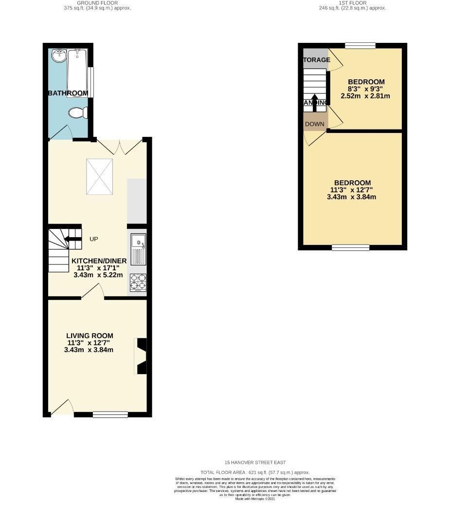 Floorplans For Hanover Street East, York, YO26 4YF