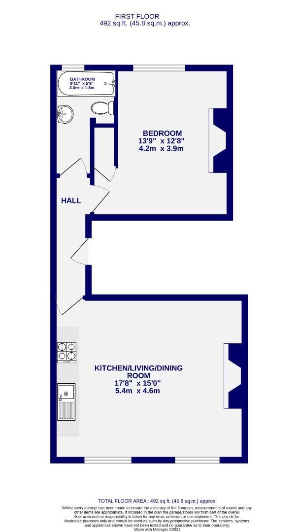 Floorplans For Portland Street, Off Gillygate, York, YO31 7EH