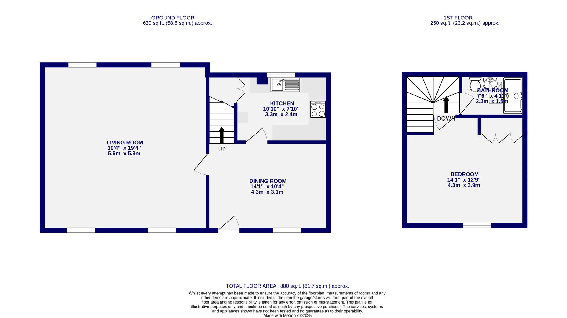 Floorplans For Swan Cottage, Stockton Hermitage, Malton Road, York, YO32 9TL
