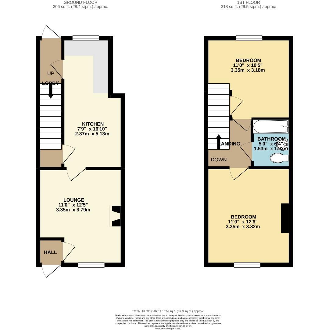 Floorplans For Lower Ebor Street, York, YO23 1AY