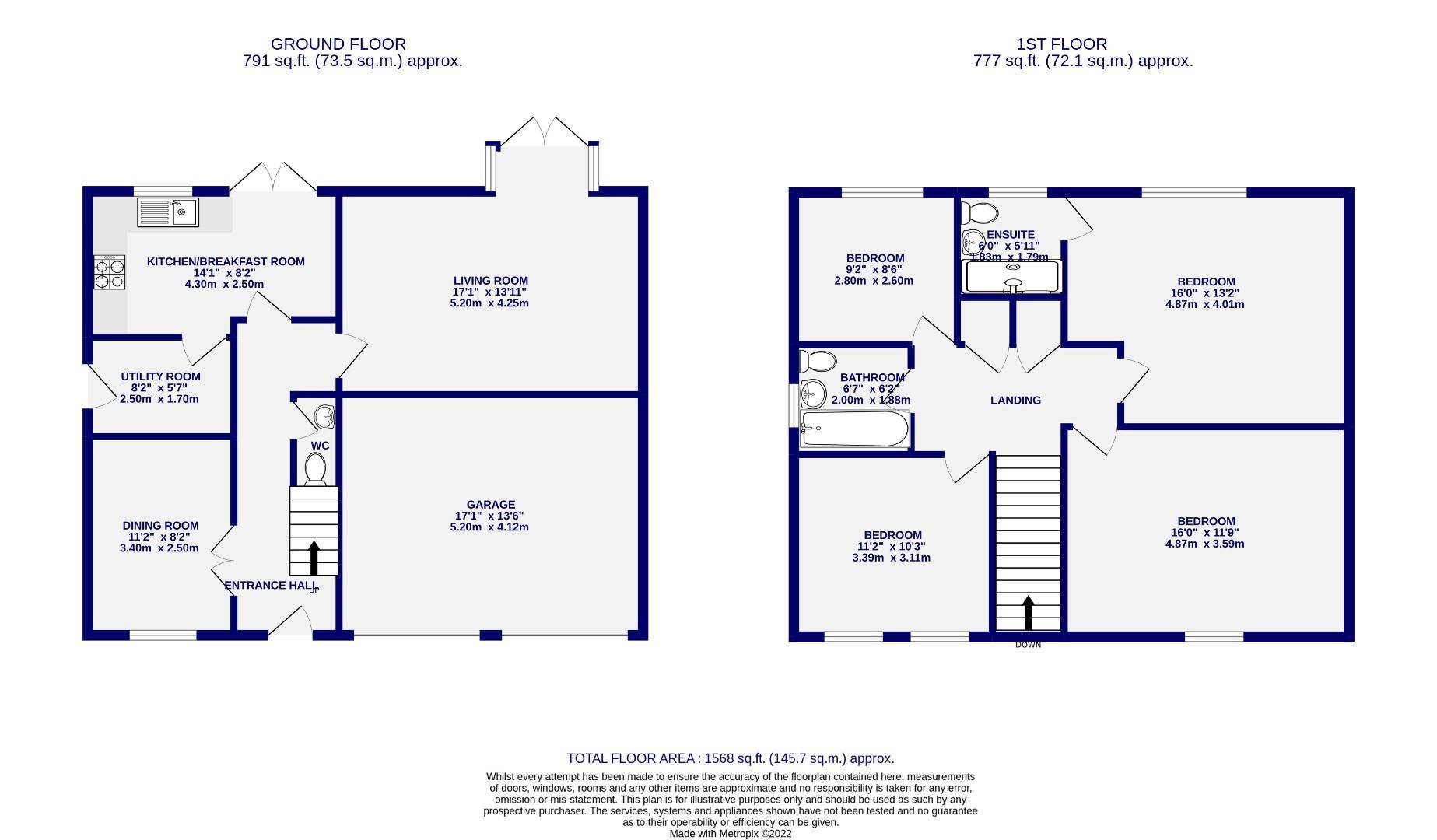 Floorplans For Fylingdale Avenue,  Rawcliffe, York