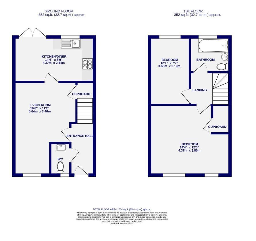 Floorplans For Bishopdale Way, Fulford, York