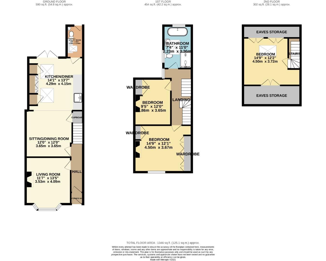 Floorplans For Thorpe Street, York, YO23 1NJ