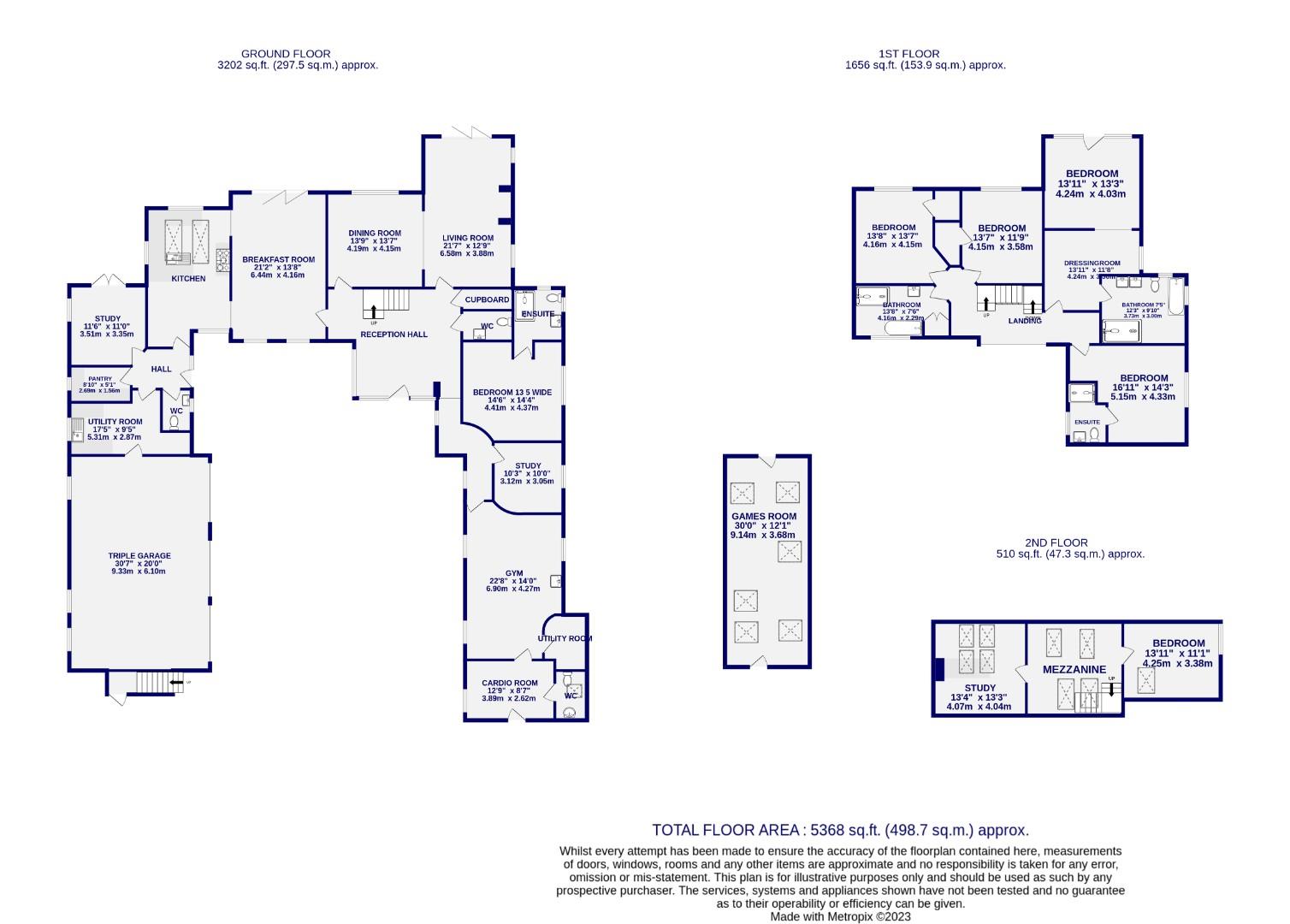 Floorplans For York Road, Sutton-On-The-Forest, York