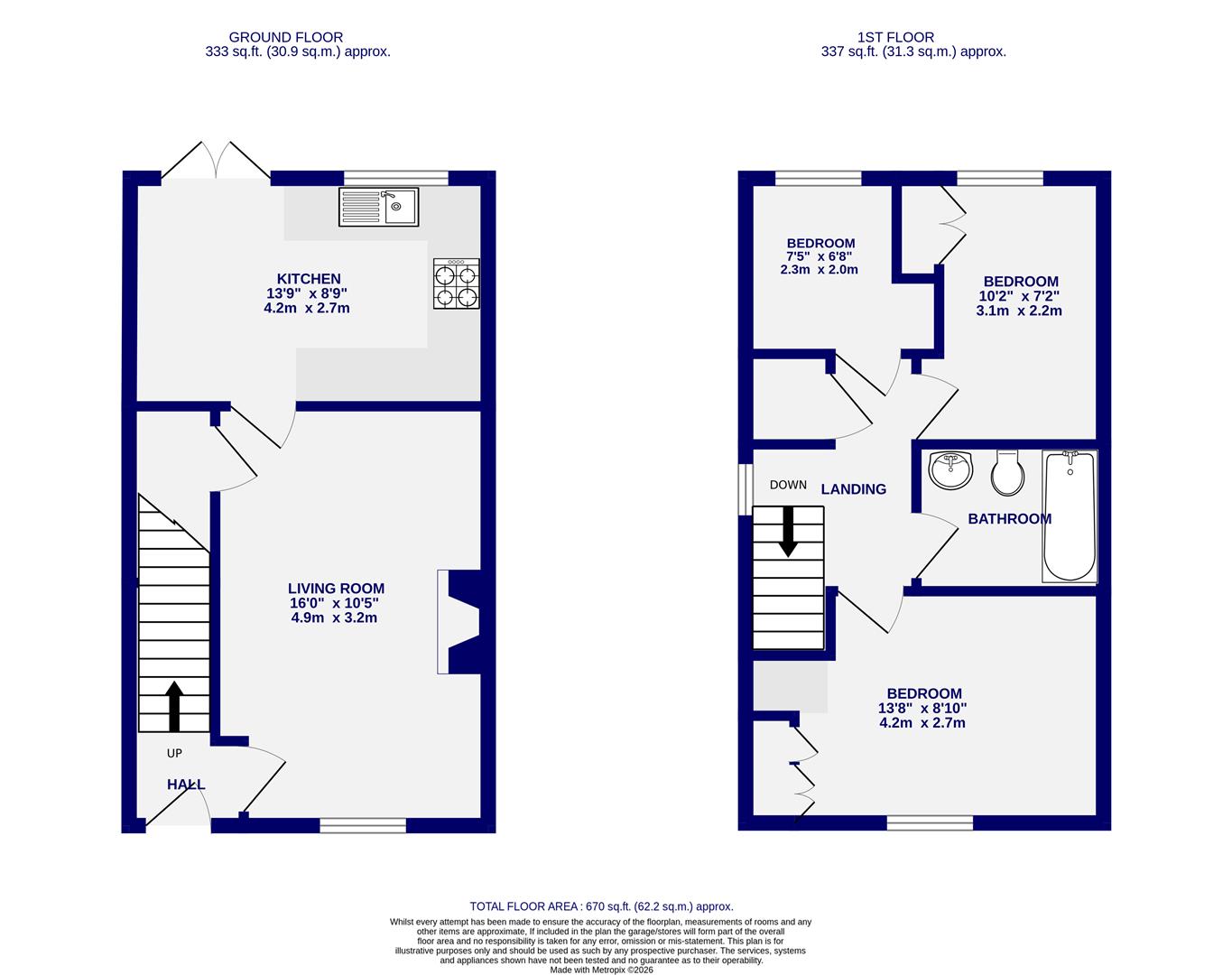 Floorplans For Willow Drive, North Duffield, Selby, YO8 5TS