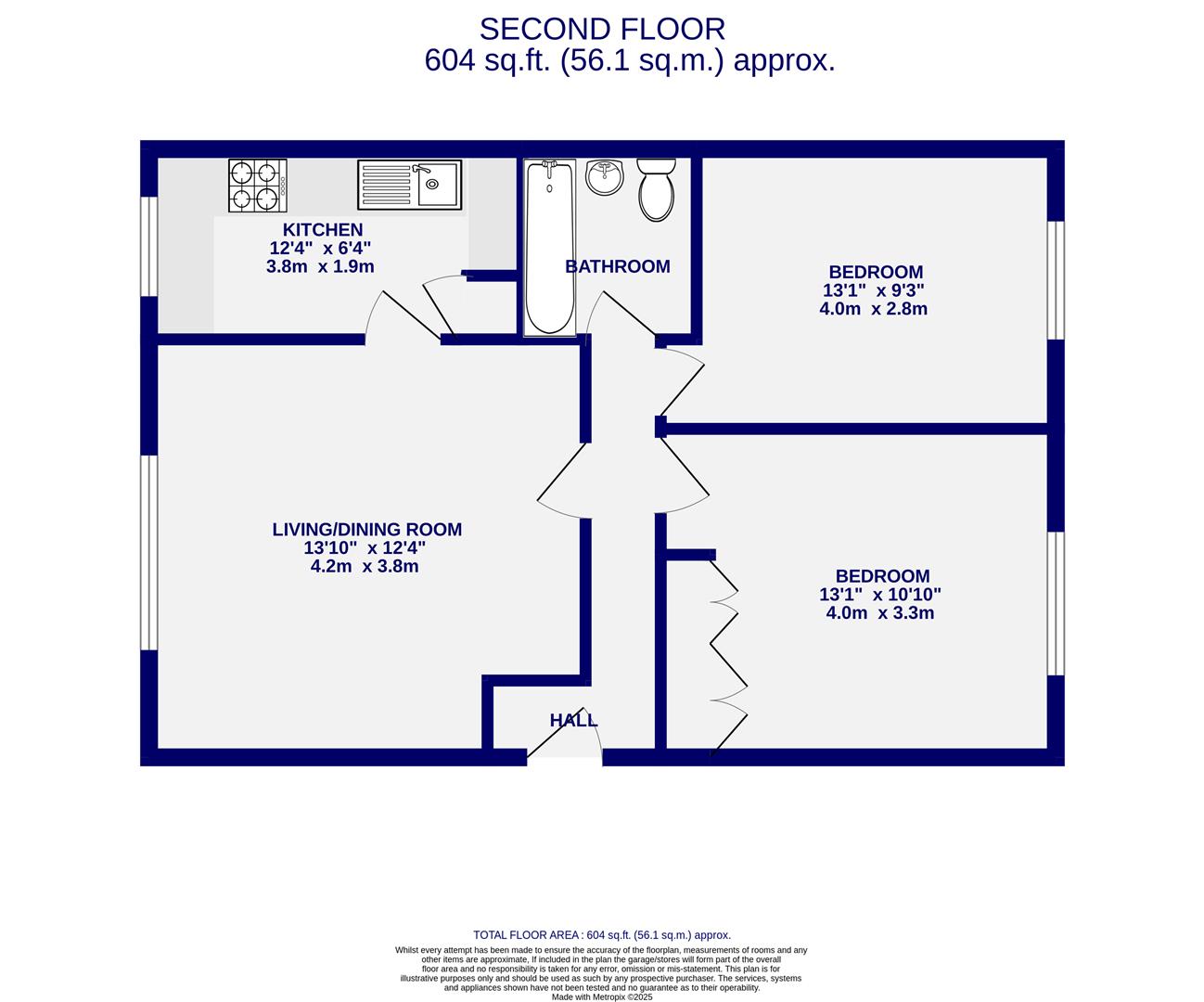 Floorplans For Cloisters Walk, Monkgate