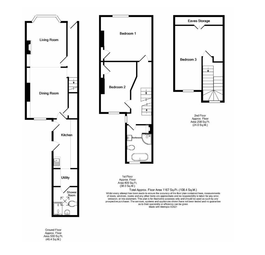 Floorplans For Darnborough Street, York, YO23 1AU