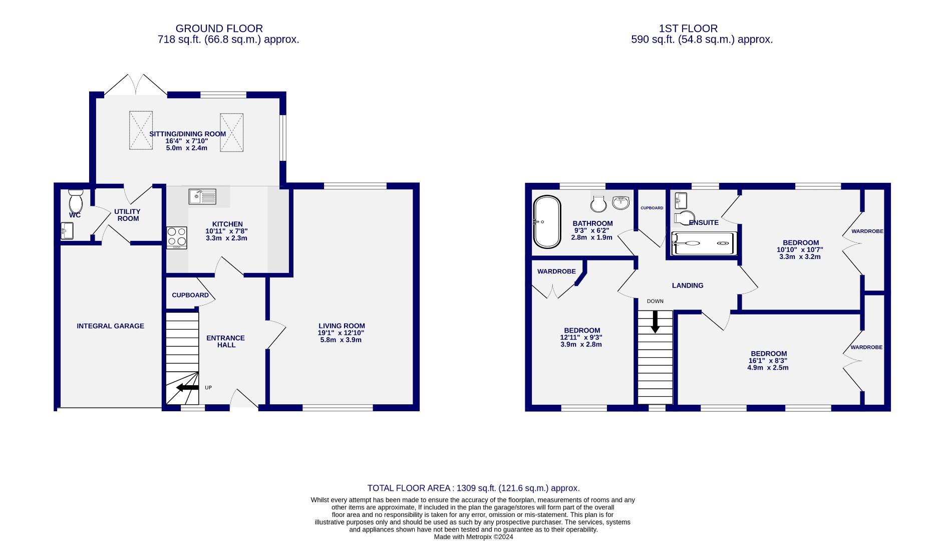 Floorplans For Manor Chase, Long Marston, York
