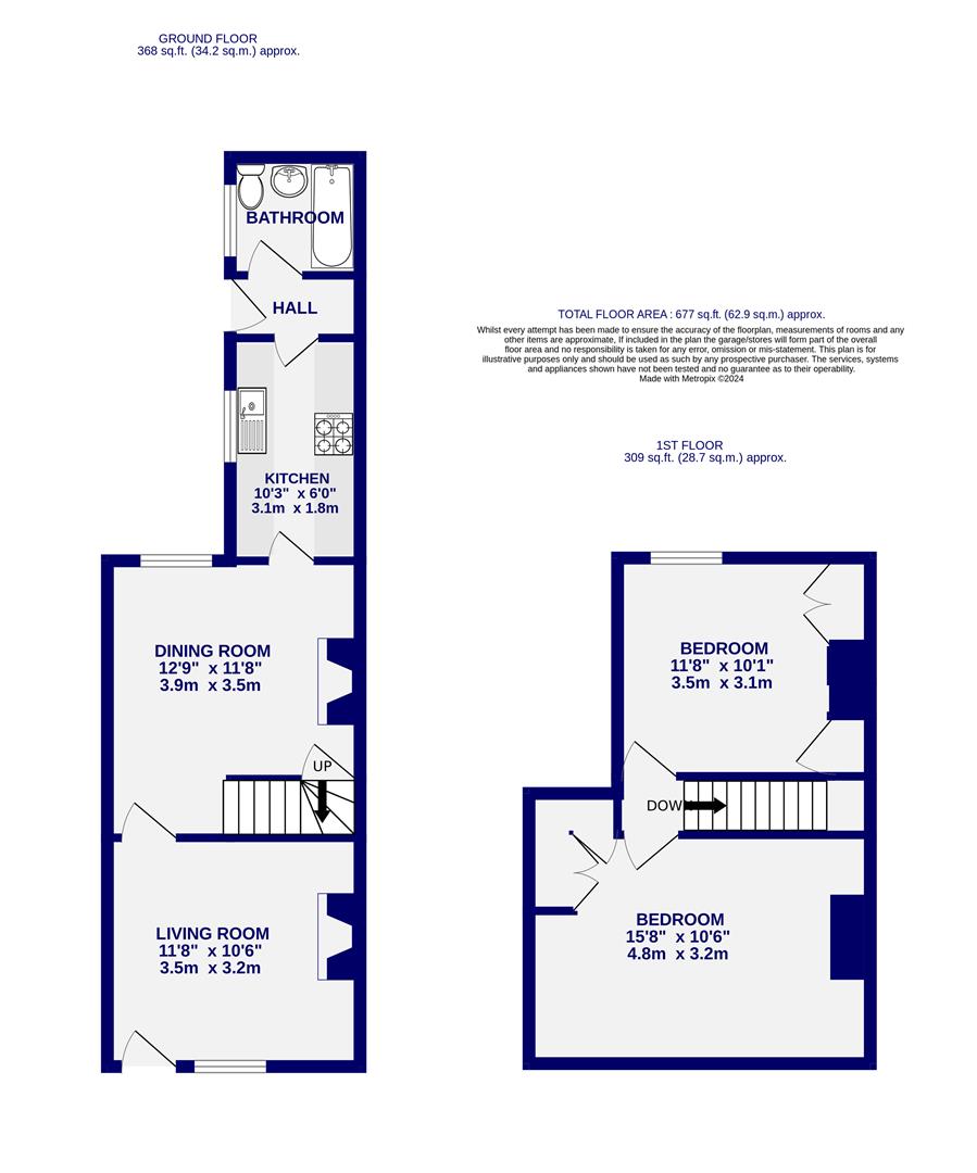 Floorplans For Hawthorn Street, York, YO31 0XP