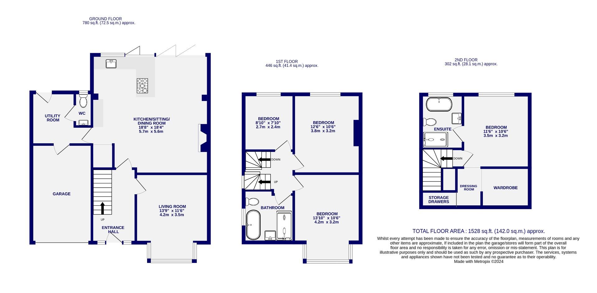 Floorplans For Beckfield Lane, Acomb, York