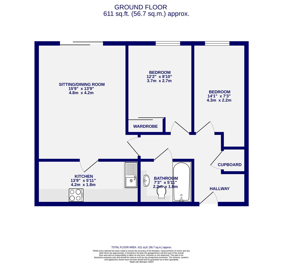 Floorplans For Skelton House, Cobham Way, Rawcliffe, York, YO30 5NQ