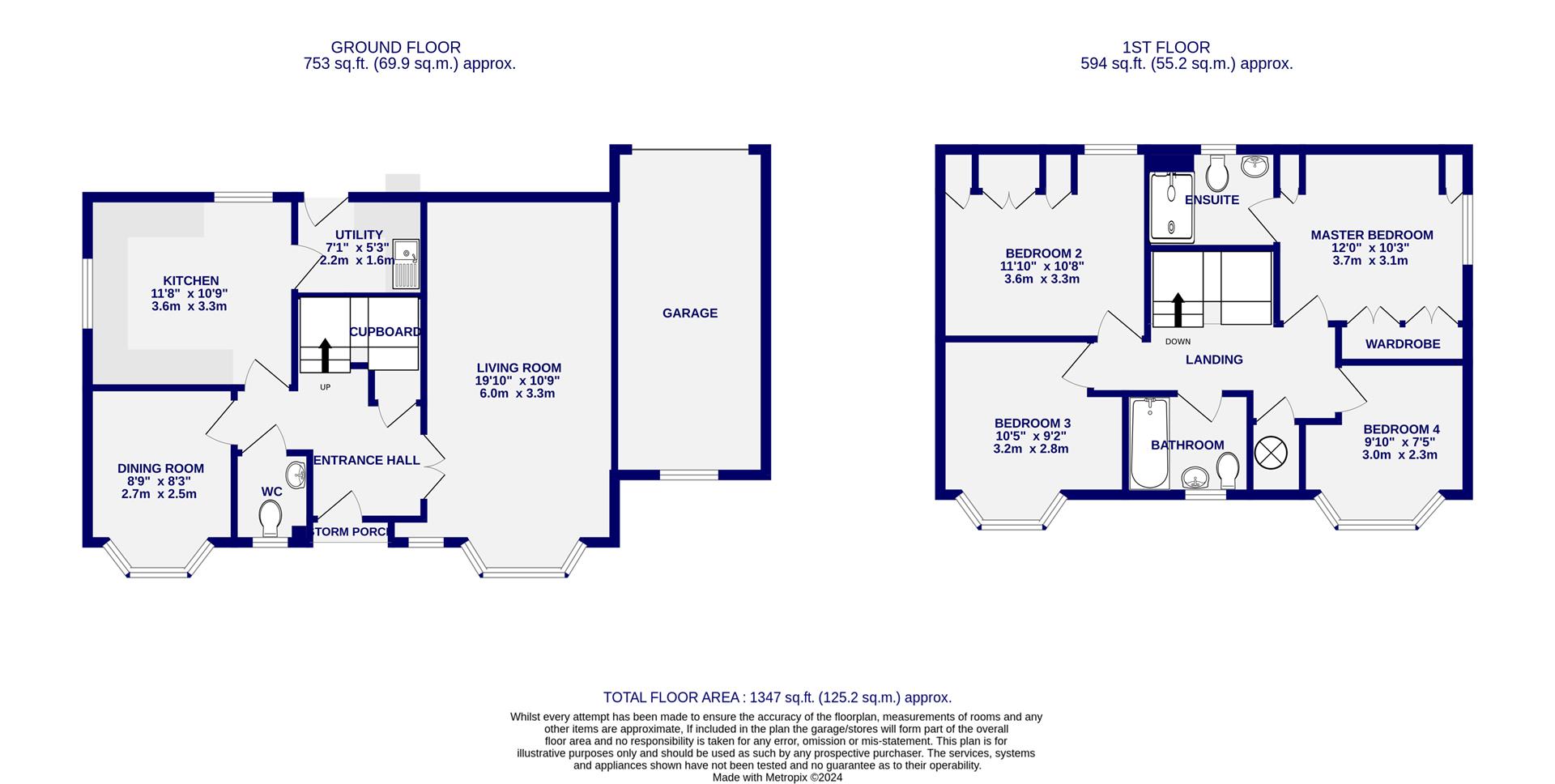 Floorplans For Redgrave Close, York, YO31