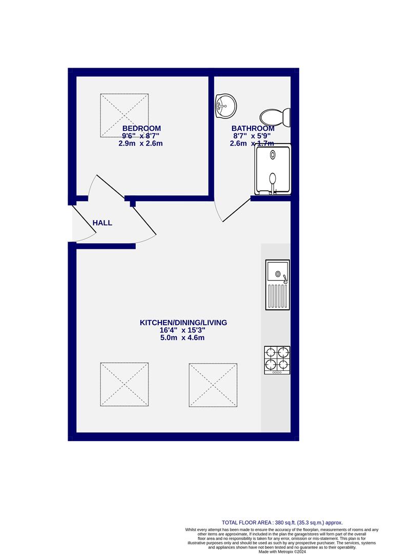 Floorplans For Crossley Court, Clarence Street, York, YO31 7DE
