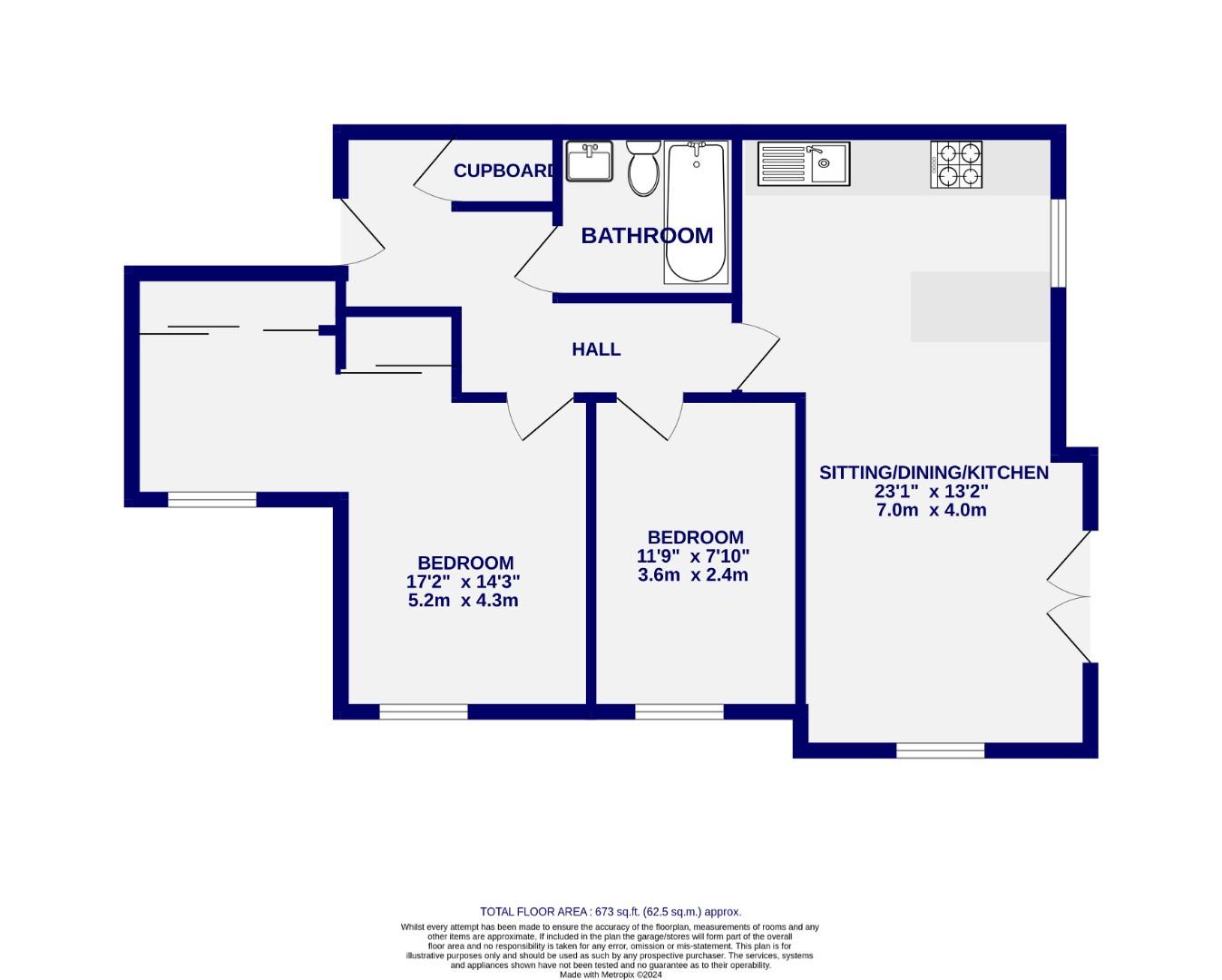 Floorplans For Weald House, Birch Close, Huntington, York