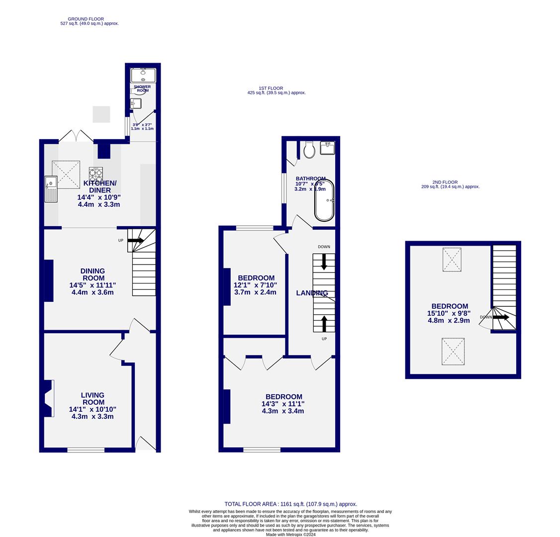 Floorplans For Vine Street, York, YO23 1BB