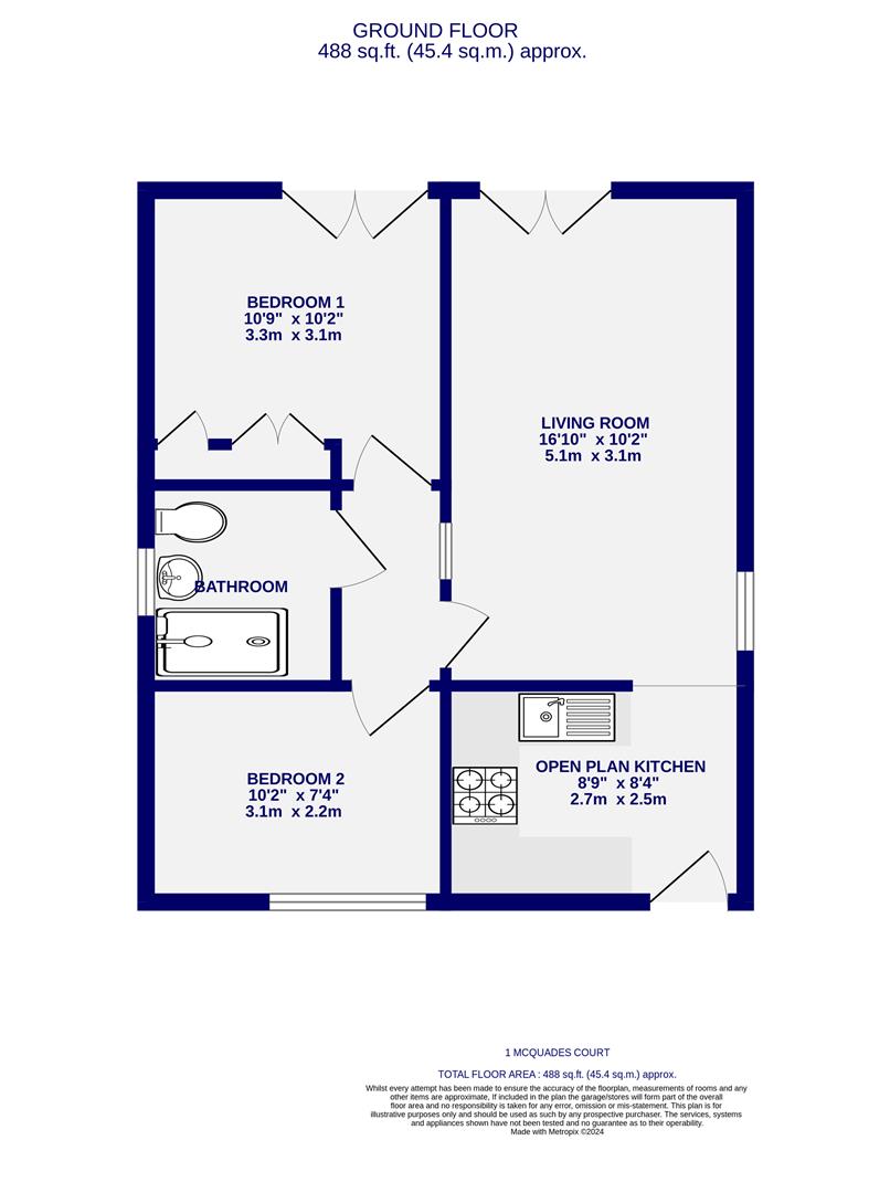 Floorplans For McQuades Court, York, YO1 9UE