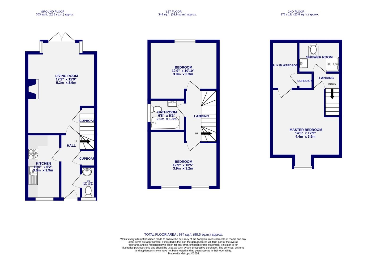 Floorplans For Tedder Road, Acomb, York