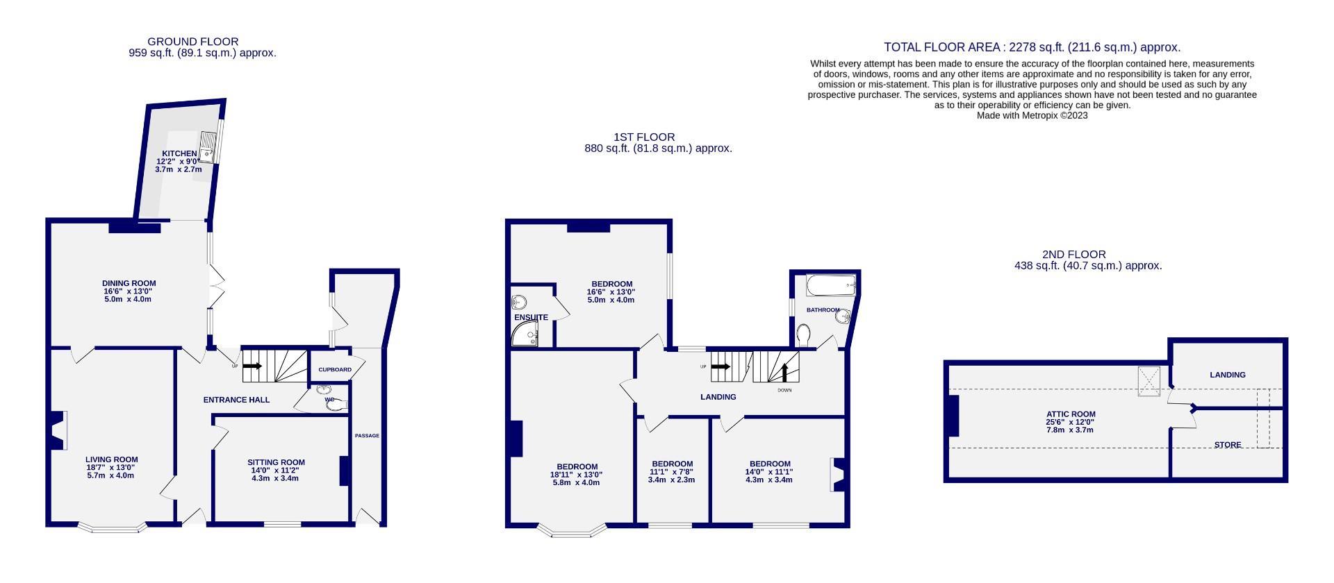 Floorplans For Main Street, Fulford, York, YO10 4PJ