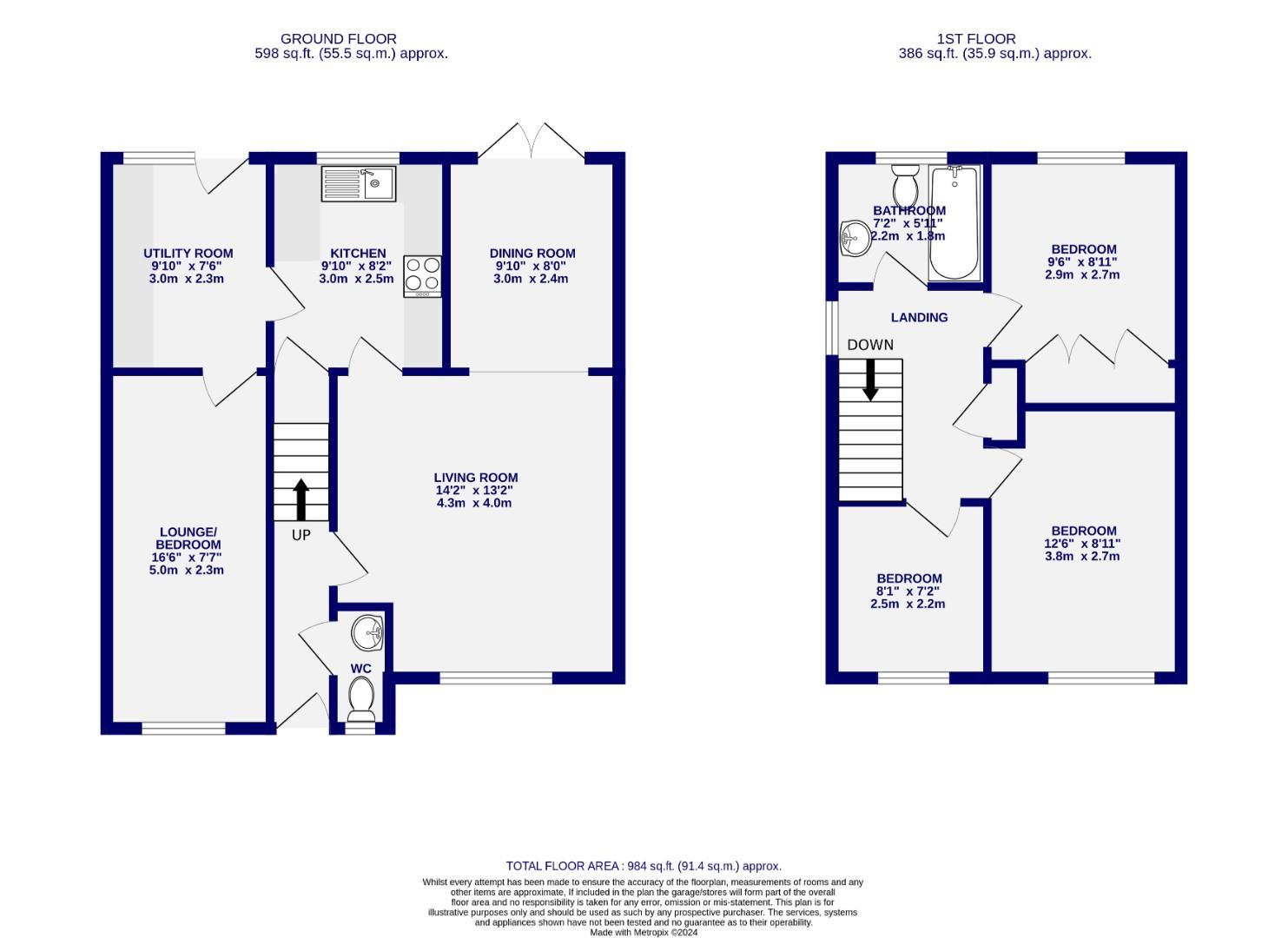 Floorplans For Askham Croft, Acomb, York