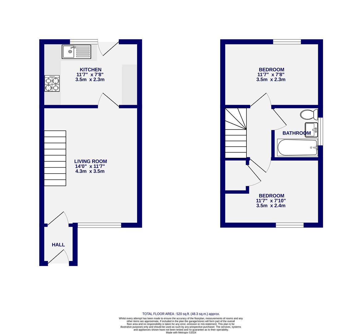 Floorplans For Ryecroft, Strensall, York