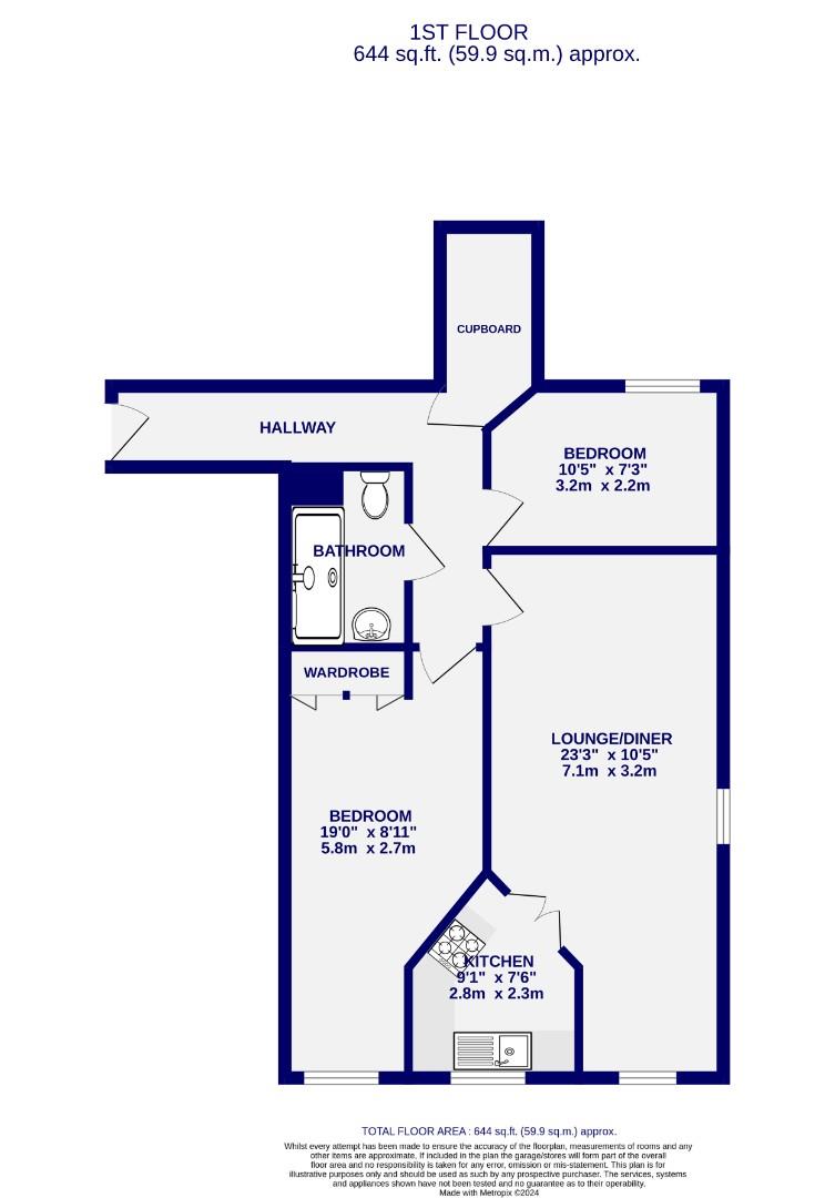 Floorplans For Fairfax Court, Acomb Road, York