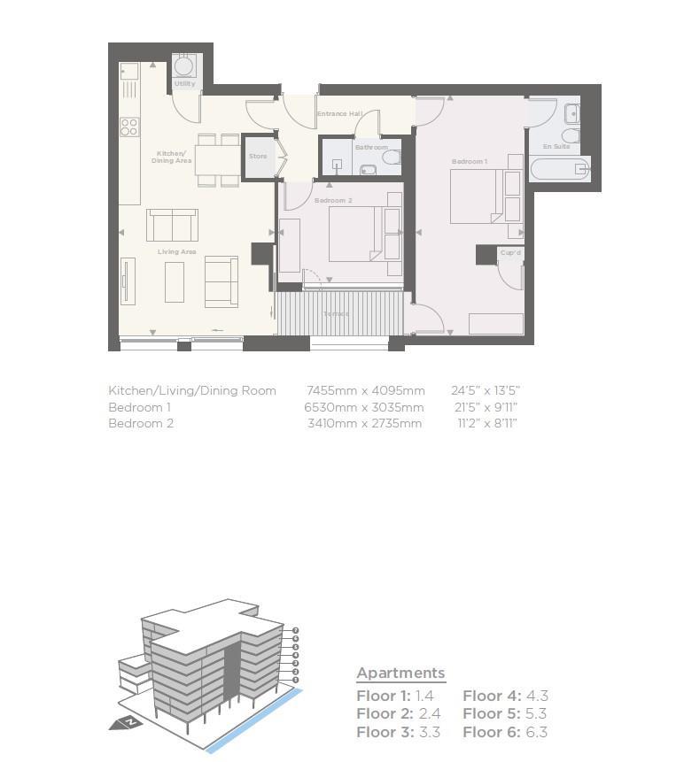 Floorplans For Ryedale House, Piccadilly, York