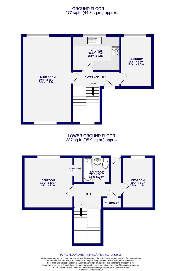 Floorplans For Birstwith Drive, Acomb, York, YO26 4SR