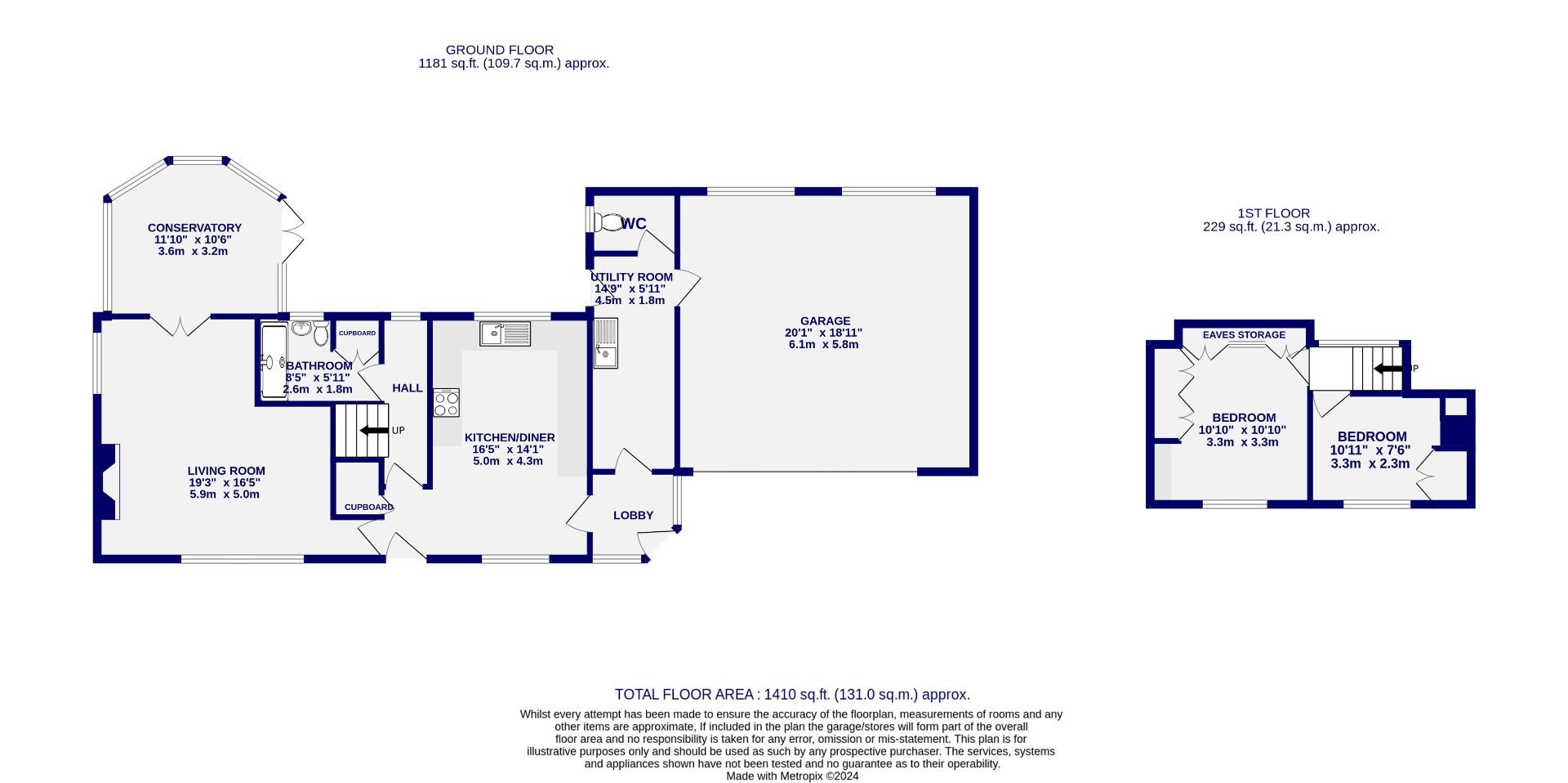 Floorplans For Low Street, Thornton Le Clay, York