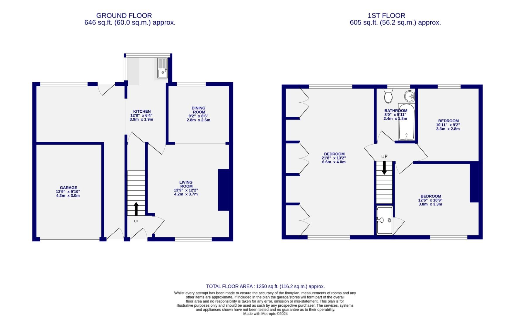 Floorplans For Bridge Road, Bishopthorpe, York
