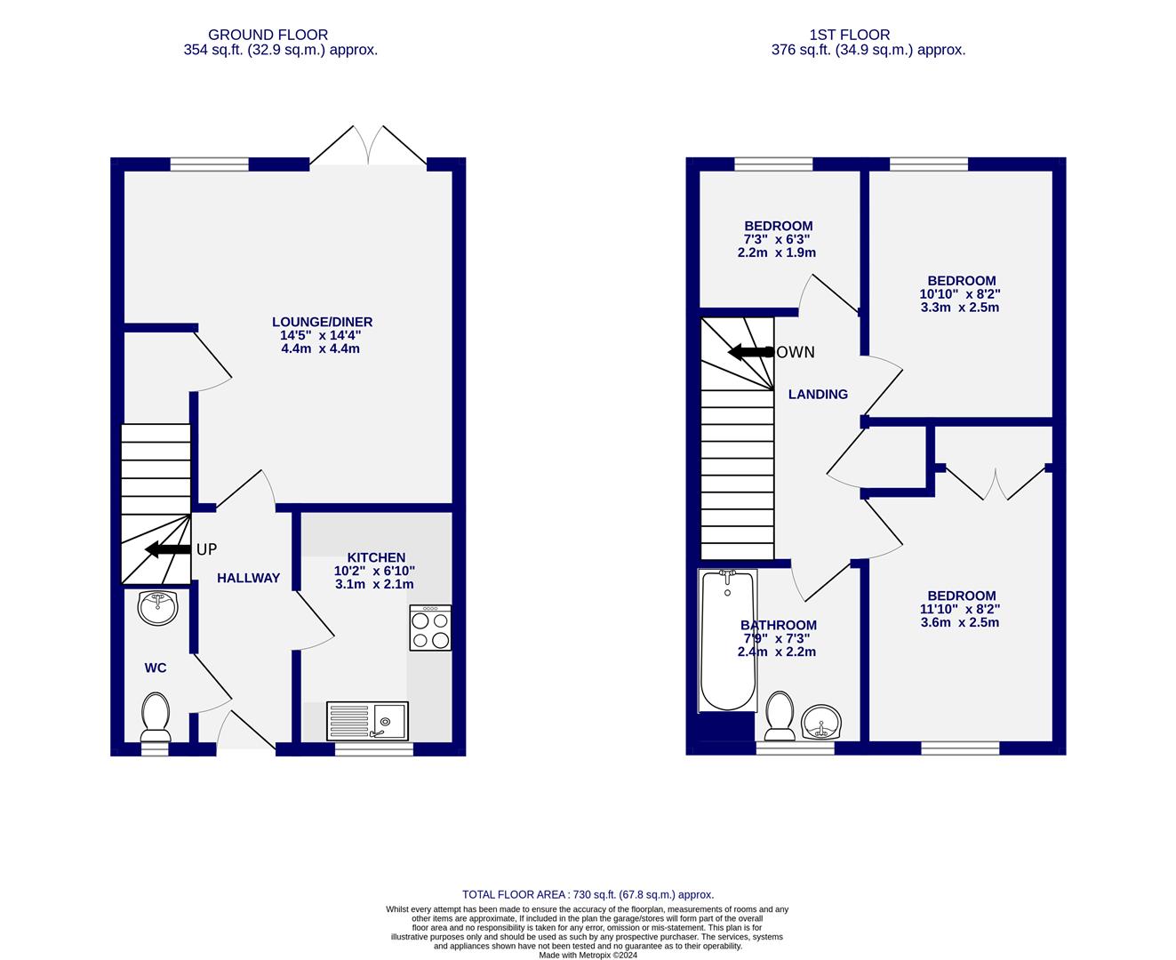Floorplans For Church Gate, York
