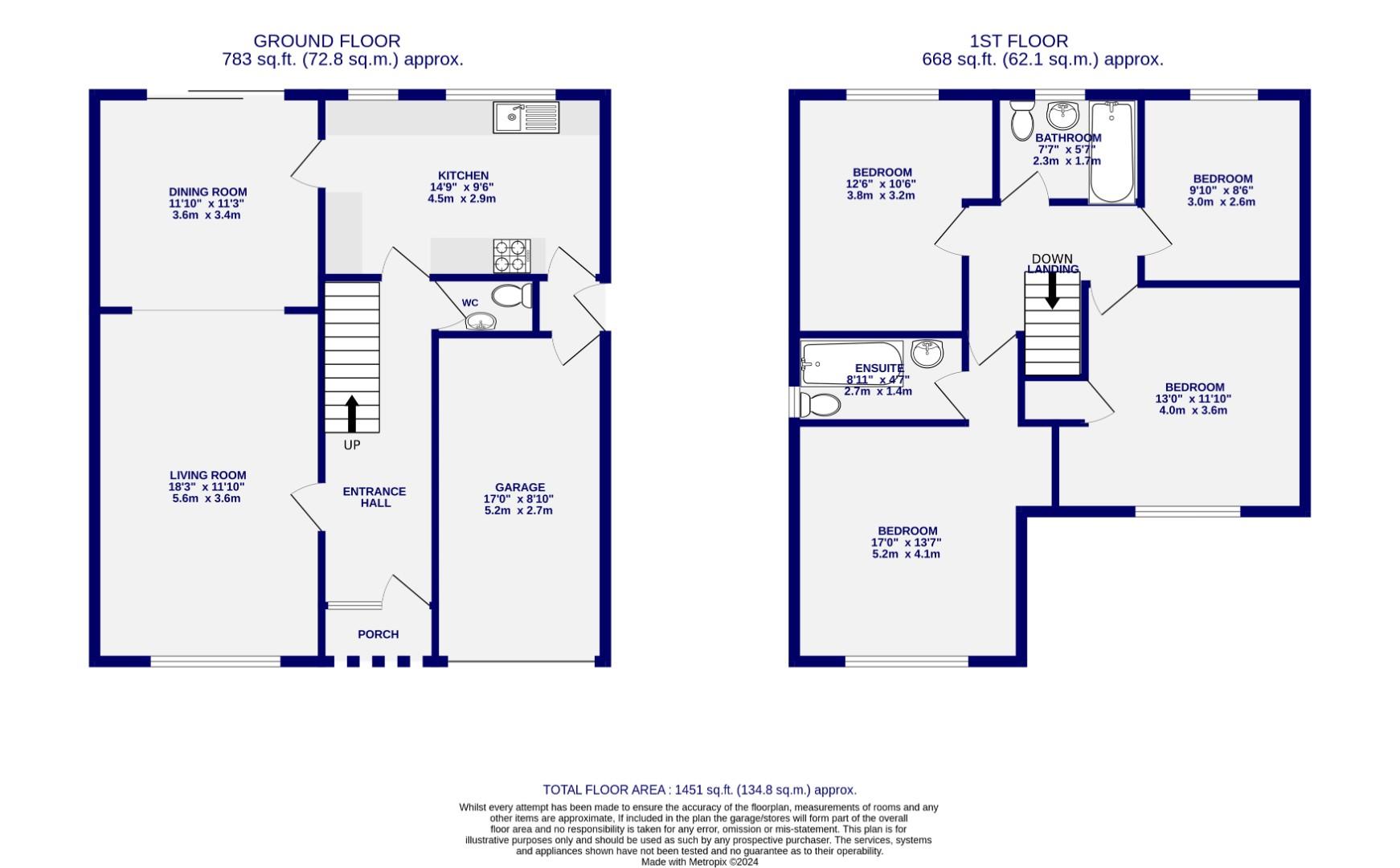 Floorplans For Geldof Road, Huntington, York