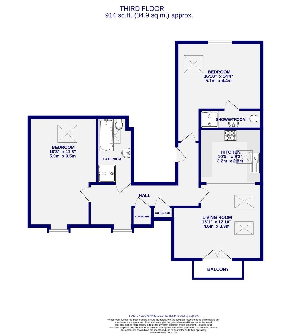 Floorplans For Islands House, Dennison Street, York