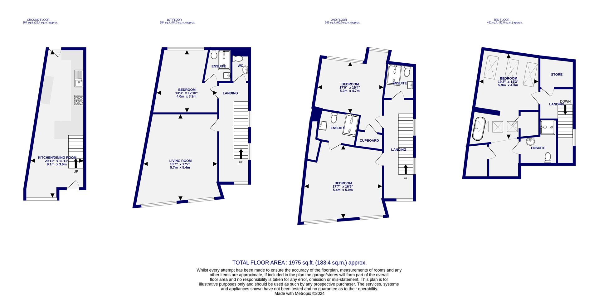 Floorplans For Peaseholme Court, The Stonebow, York, YO1 7AD
