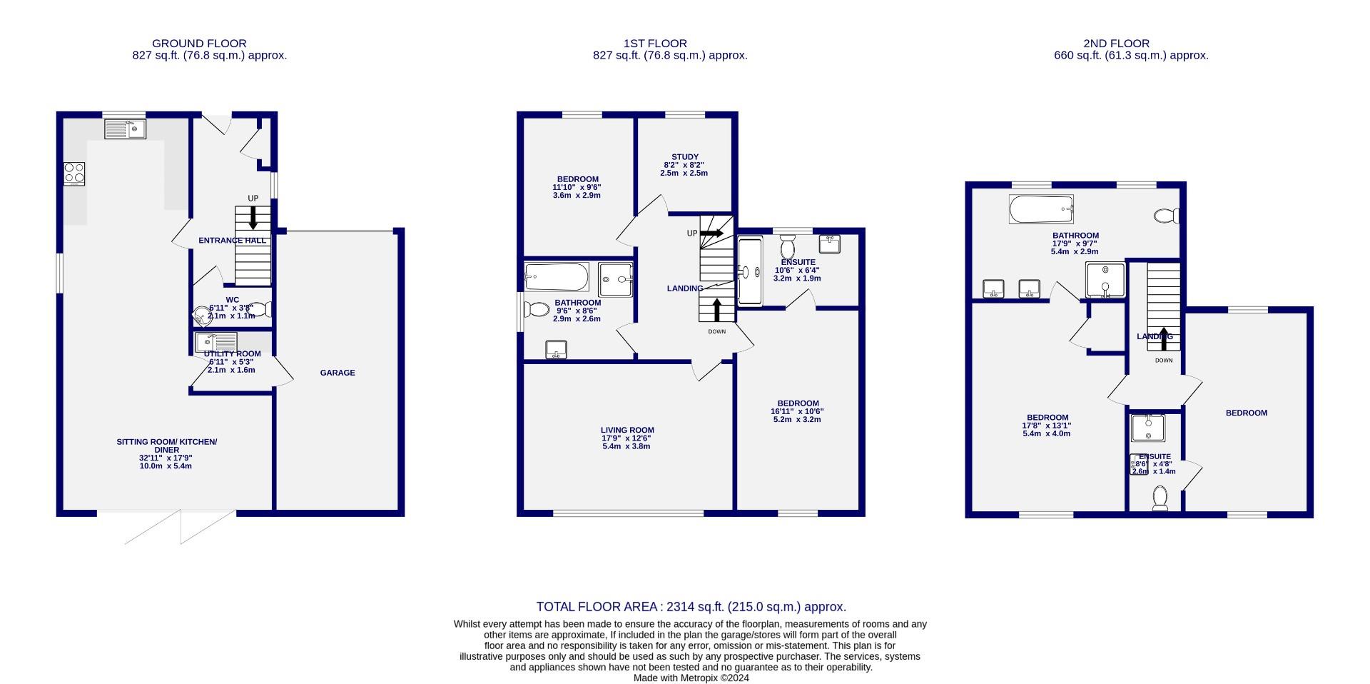 Floorplans For Mount Vale Gardens, York