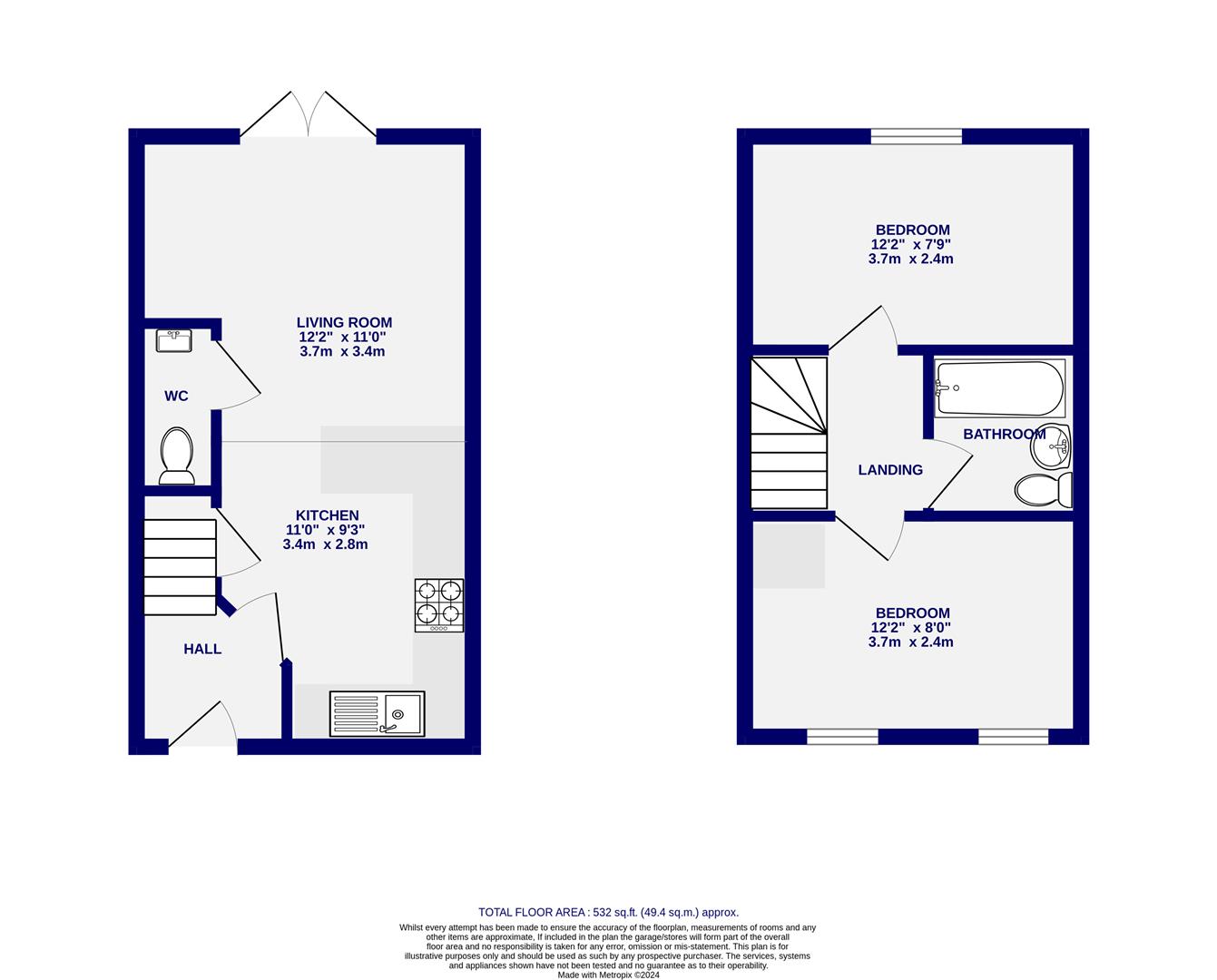 Floorplans For Grosvenor Road, York, YO30 7EP