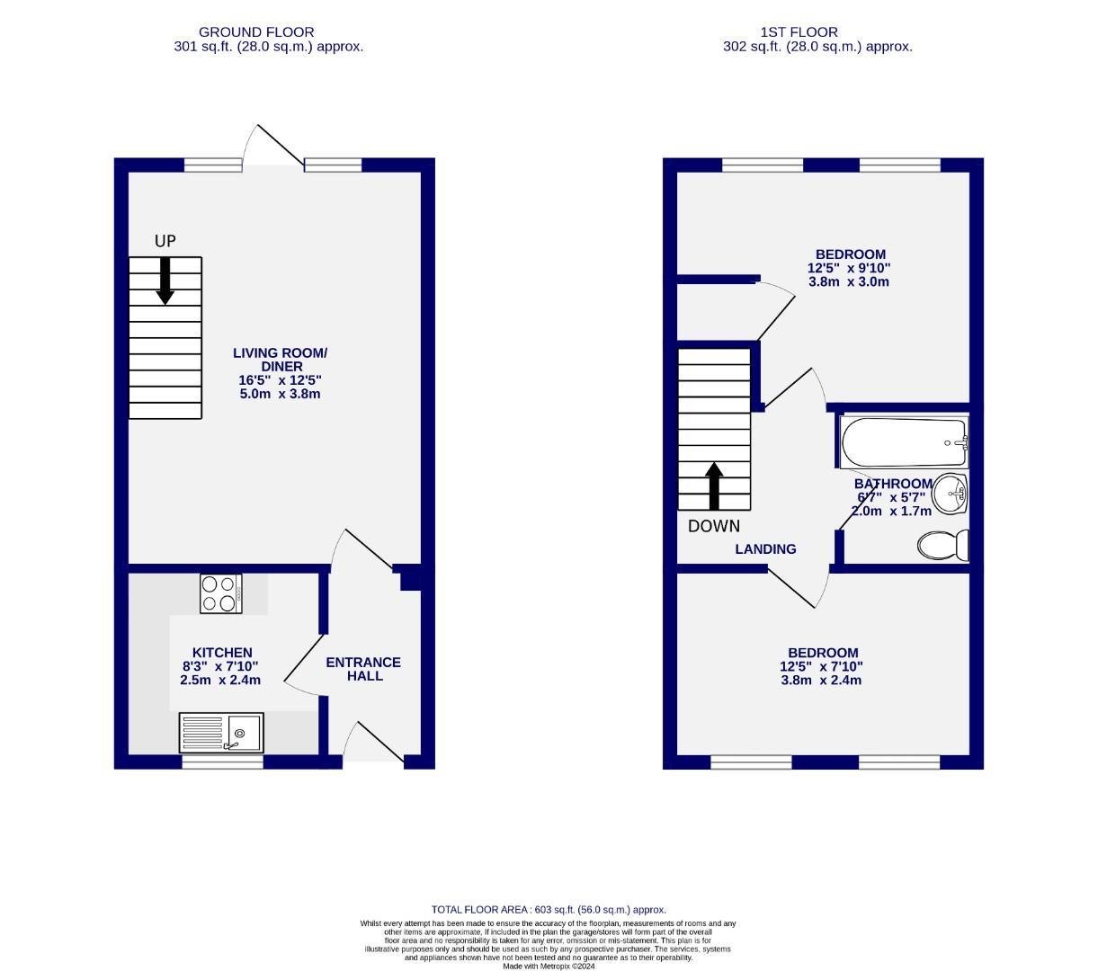 Floorplans For Barbican Mews, York, YO10 5BZ
